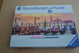 Puzzle 1000 Teile - Gondeln in Venedig