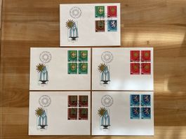 Ersttagsbriefe Serie von 1980