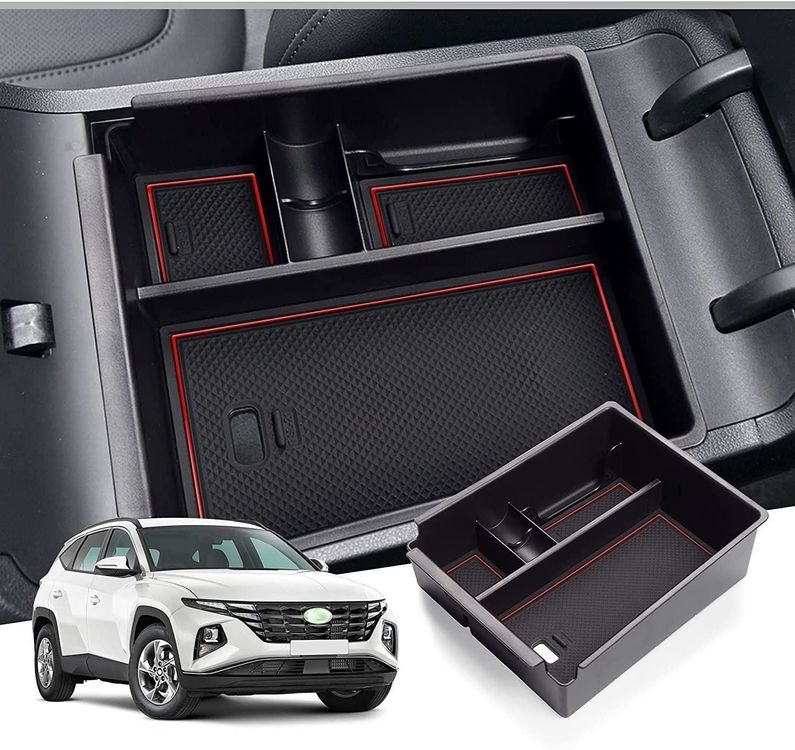 Neues Auto Mittelkonsolen Organizer Tablett, Auto Mittelarmlehnen  Aufbewahrungsbox, Organizer Dekor Zubehör Für Hyundai Tucson NX4 Limited  2022 Von 15,19 €