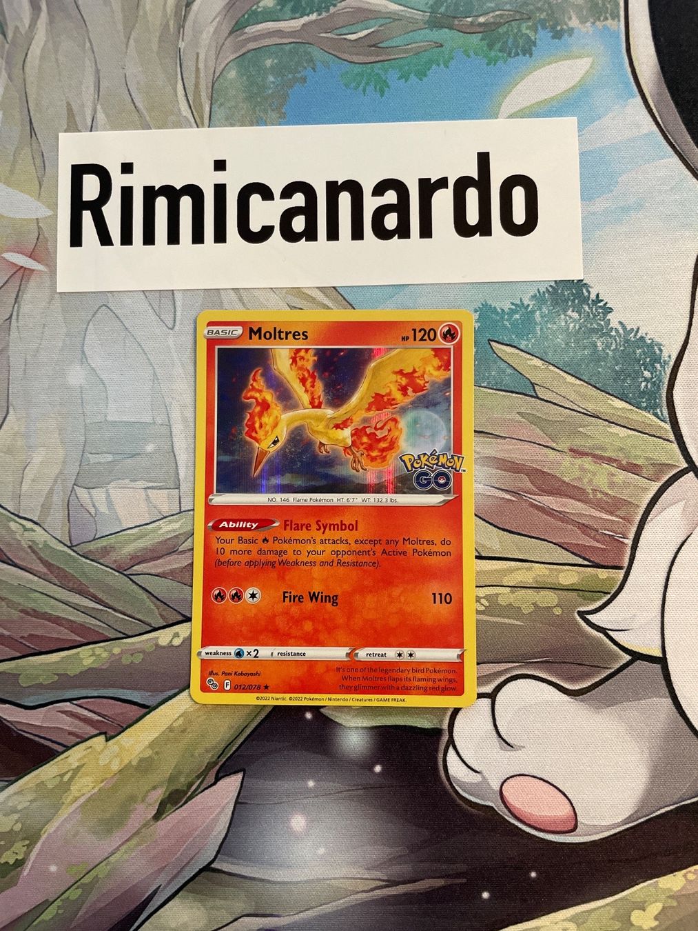 Pokémon Sammelbilder & Trading cards: Moltres 012/078 holo EN Pokemon GO – Gebraucht aus Niederweningen von rimicanardo