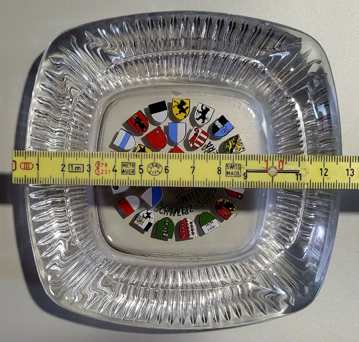 Aschenbecher: Cendrier Suisse en verre – Gebraucht aus Montet (Glâne) von Koada2 2
