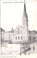 LA CHAUX - de - FONDS, tram vers le temple de l'abeille