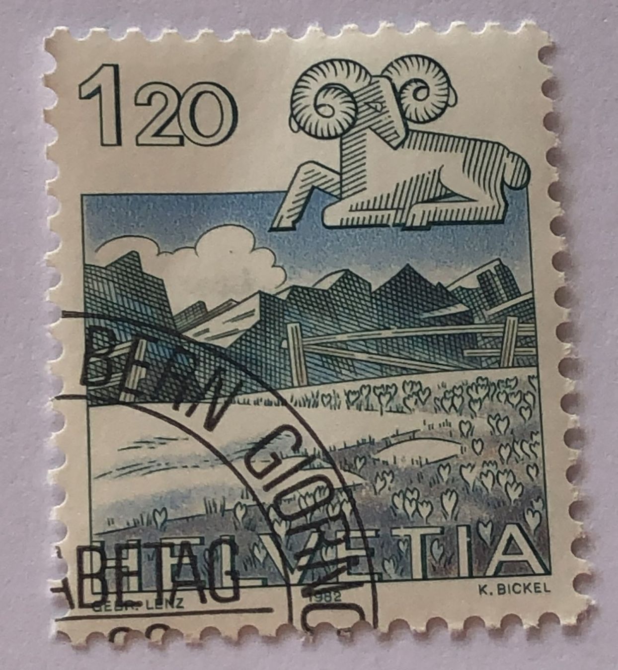 Tutti i francobolli: CH Briefmarken Stempel    – Usato da Aarau venduto da Billa007