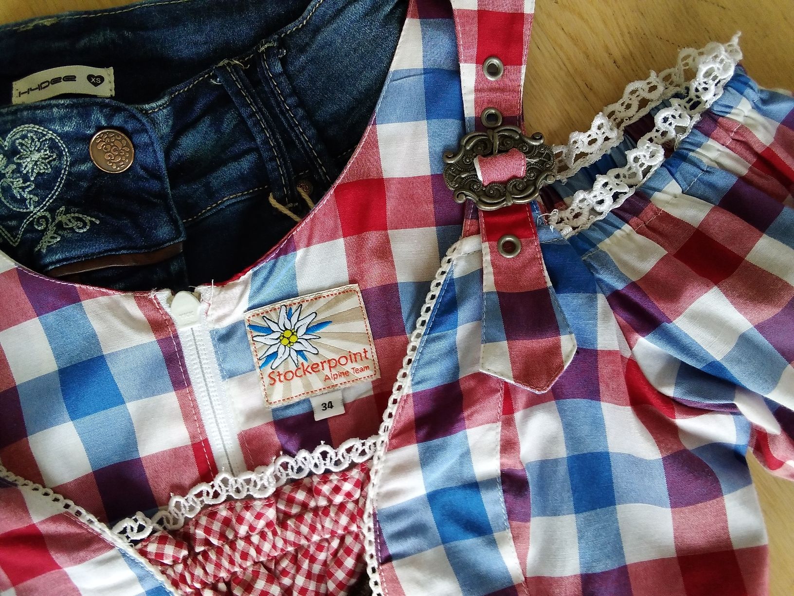 Blusen: STOCKERPOINT Trachten-Bluse kariert Grösse 34 – Neu (gemäss Beschreibung) aus Buchrain von QueenyHE51 7