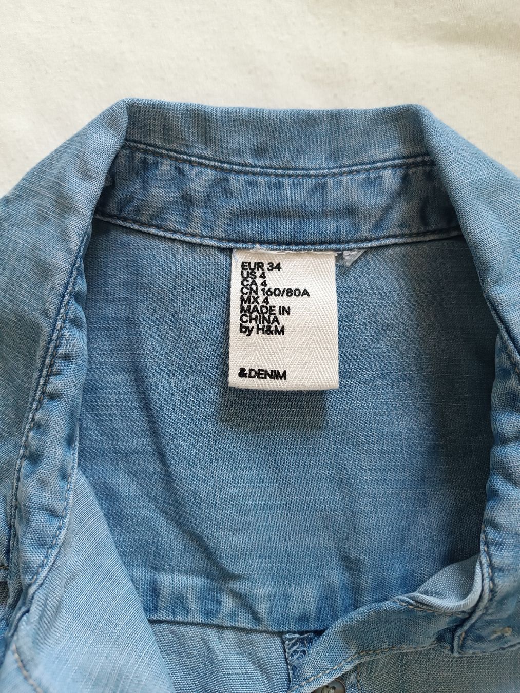 H&M Kleider: Denim Blusenkleid H&M, Grösse 34 – Gebraucht aus Luzern von sim_lqq2 1