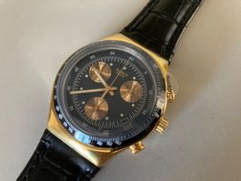 Swatch  “James Bond 007 ",Goldfinger" Irony Chronon, neu