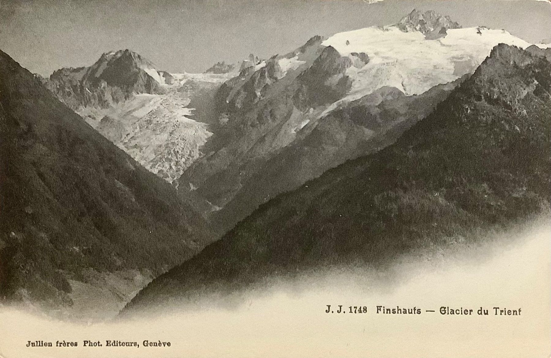Cartoline postali: 1908 - GLACIER du TRIENT - Finhaut - Gletscher – Usato da Root venduto da ENGLAND-TREASURES 1