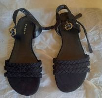Sandales Graceland noires tressées pointure 37 neuves