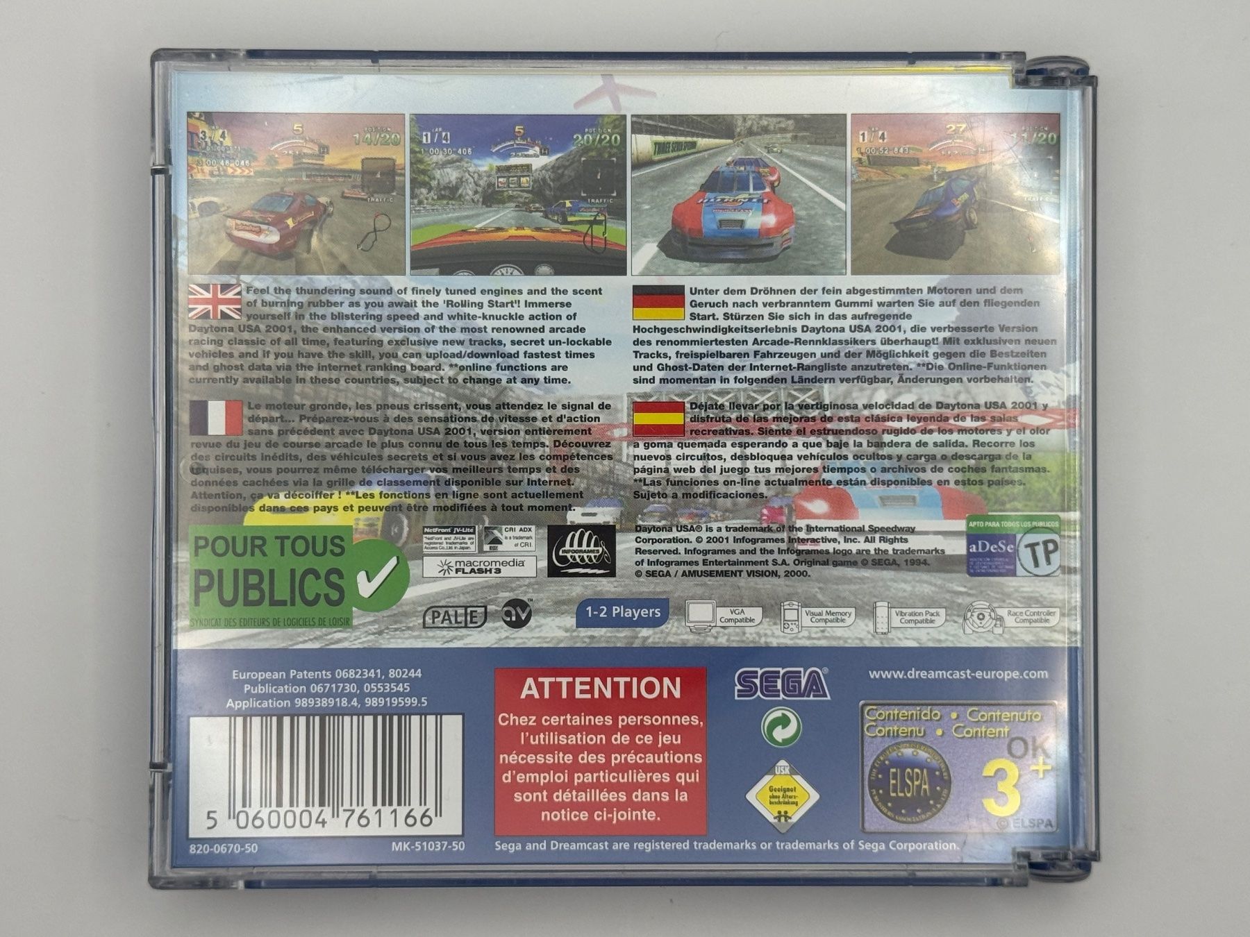 Sega Spiele: Dreamcast Daytona USA 2001 – Gebraucht aus Bettlach von awi_7jcb 1