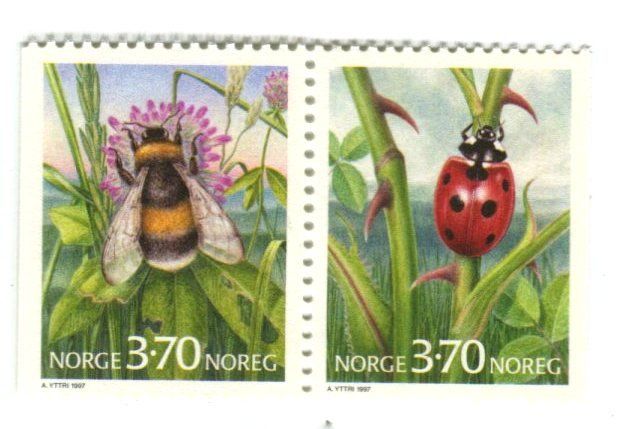 Tutti i francobolli: Briefmarken "Marienkäfer & Bienen". Norwegen. – Nuovo e nell'imballaggio originale da Basel venduto da Butsch5