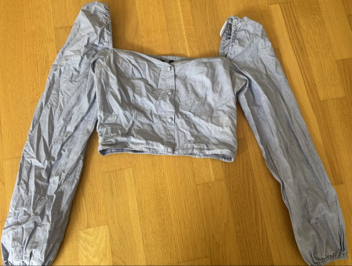 Stradivarius Camicette: Stradivarius Bluse Hellblau, Gr. M – Usato da Kriens venduto da len_5bvs
