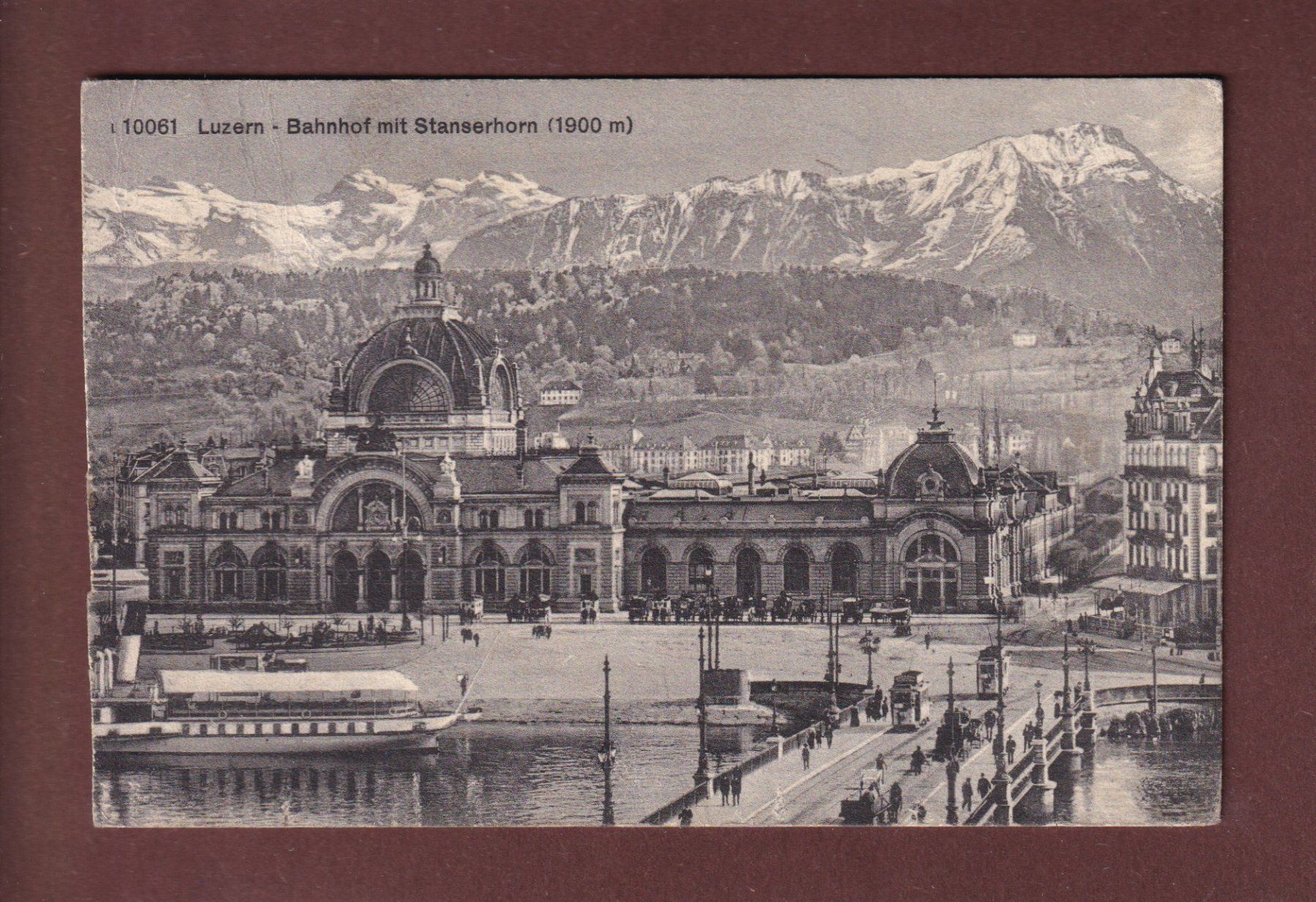 Cartoline postali: LUZERN - Bahnhof - 1920 // Falte // – Usato da Pully venduto da nicecards-shop