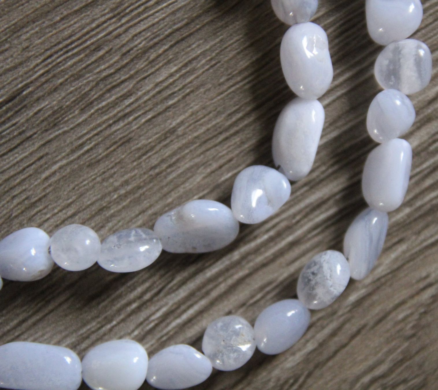 Catenine: NEU: Chalcedon Kette Collier Edelstein Chalcedonkette – Nuovo (secondo la descrizione) da Matten b. Interl venduto da EdelsteineInterlaken 3