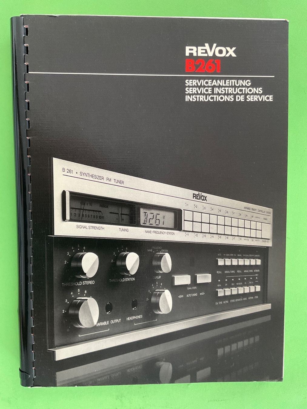 Apparecchi a nastro: ReVox B 261 Serviceanleitung D, F, E – Usato da Langenthal venduto da RronJora