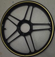 Puch Guss Felge schwarz gold