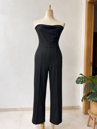 Combinaison noire bustier, taille 40, parfaite!
