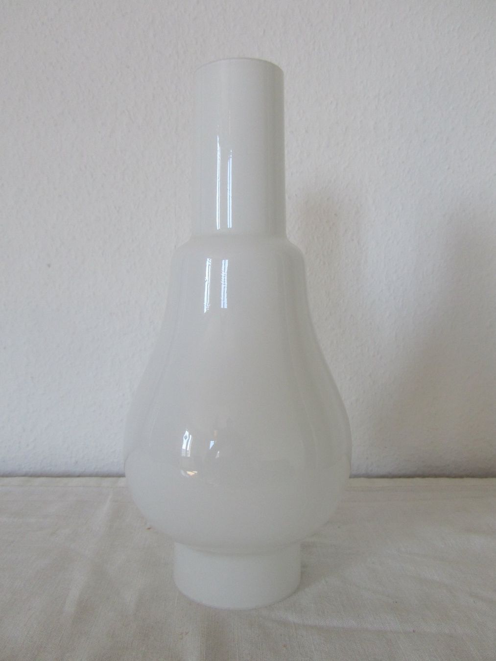 Paralumi: Weisses Rauchglas zu Petrollampe / Windlicht – Usato da Seengen venduto da mikelele