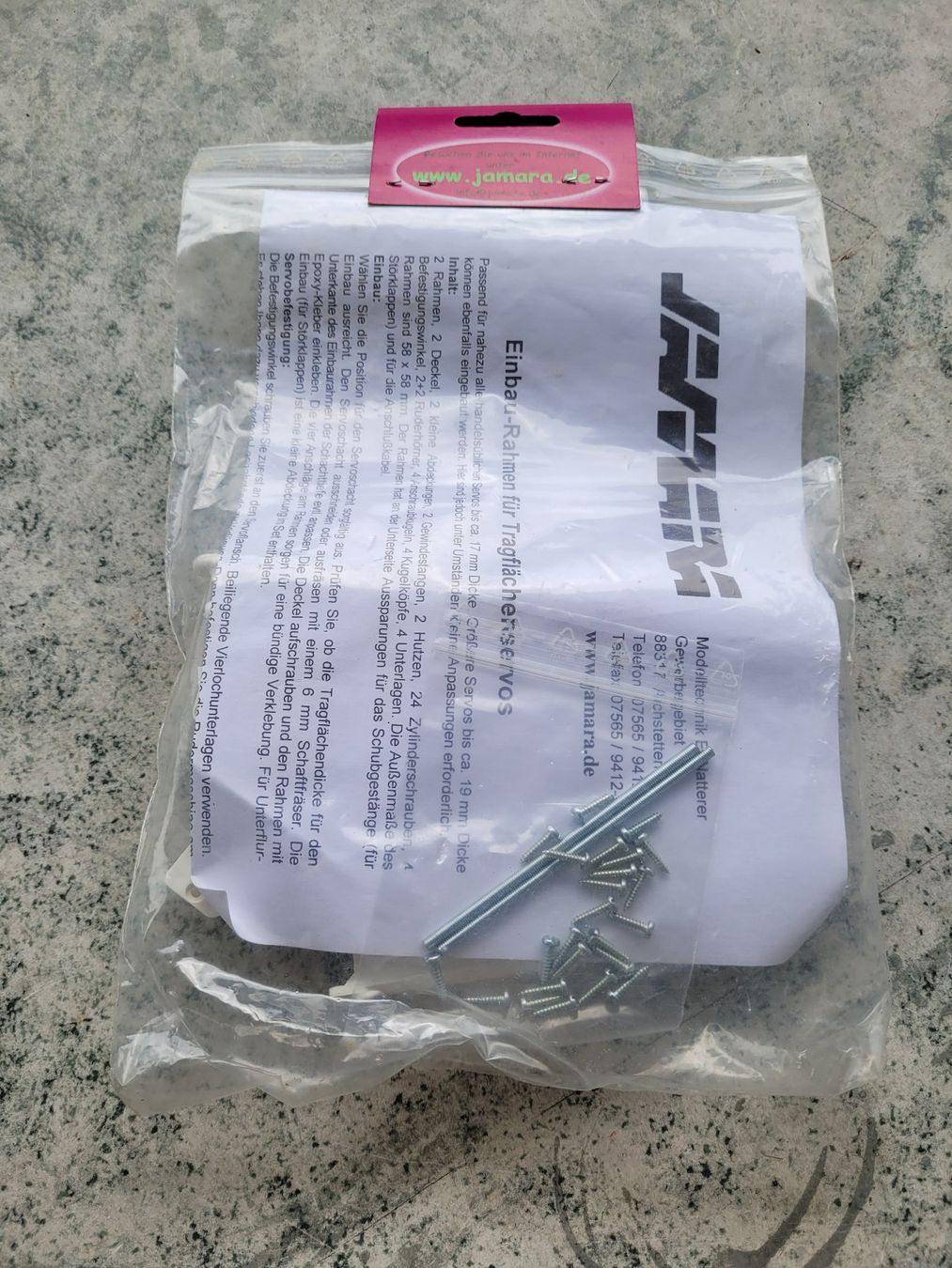 Modellismo RC: Servo Einbaurahmen-Set, Neu+OVP. – Nuovo e nell'imballaggio originale da Winterthur venduto da testi67 1