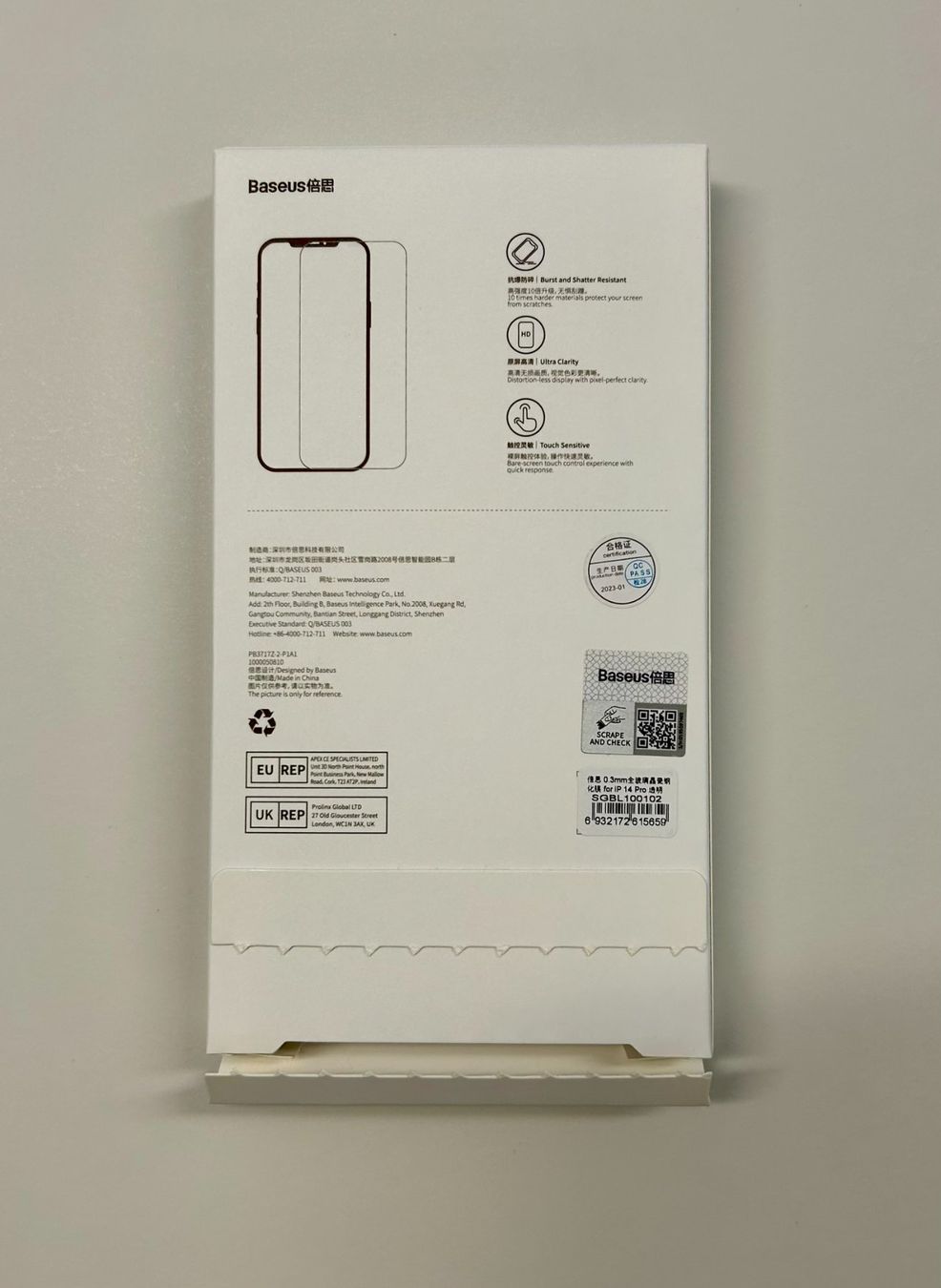 Ritocchi & pellicole di protezione: 2x Panzerglas für iPhone 14 Pro – Nuovo e nell'imballaggio originale da Basel venduto da Schmutpa 3