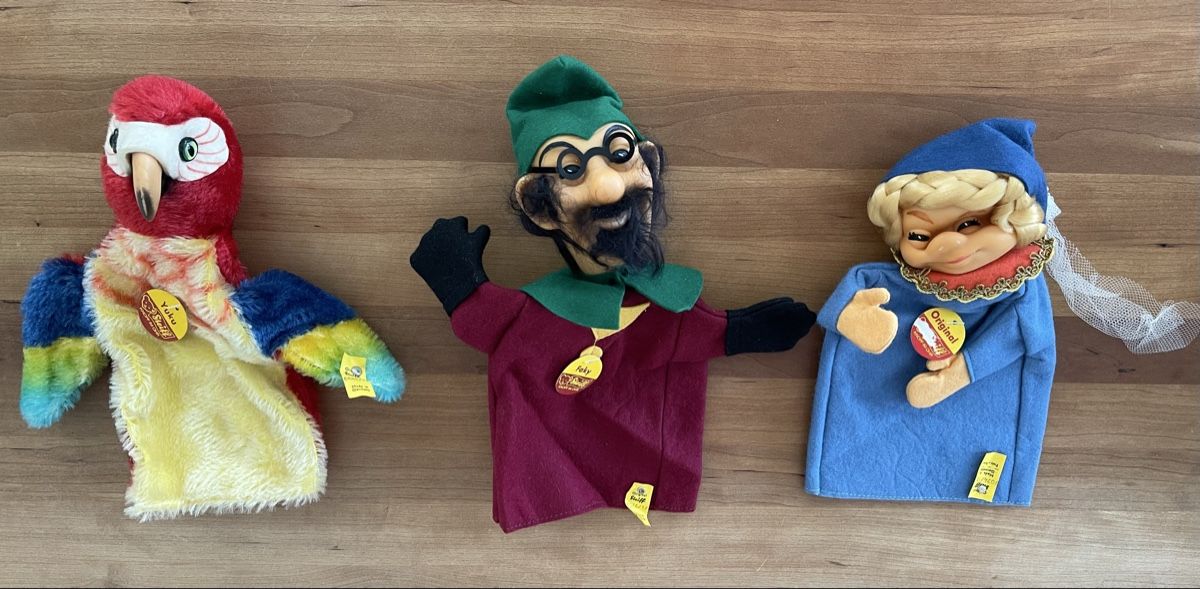 Steiff Giocattoli: 3 Stk. Original Vintage Steiff Handpuppen – Nuovo (secondo la descrizione) da Embrach venduto da Canderau 1