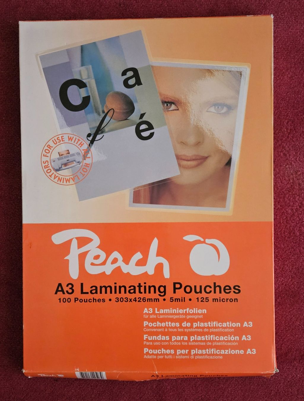 Laminiergeräte: 100 Pochettes de plastification A3 Peach neuf! – Neu und originalverpackt aus Cheseaux-Lausanne von fregate44