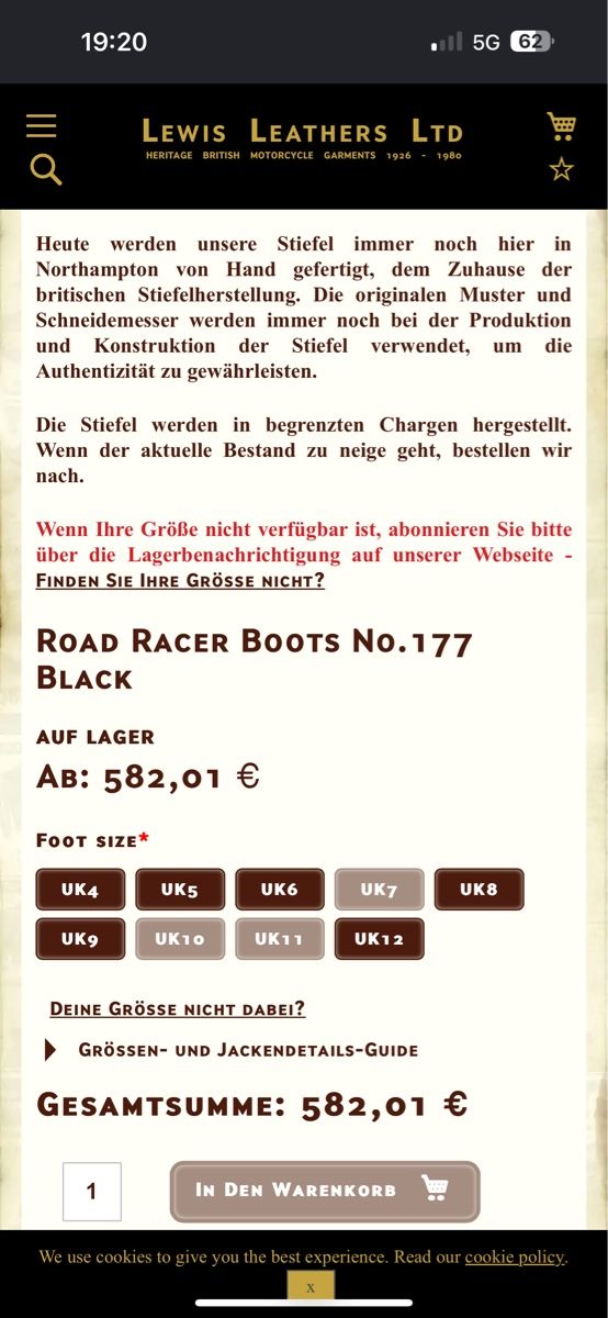 Scarpe da uomo: Motorradstiefel gr.46 Lewis – Nuovo e nell'imballaggio originale da bellmund venduto da Mickey71 9