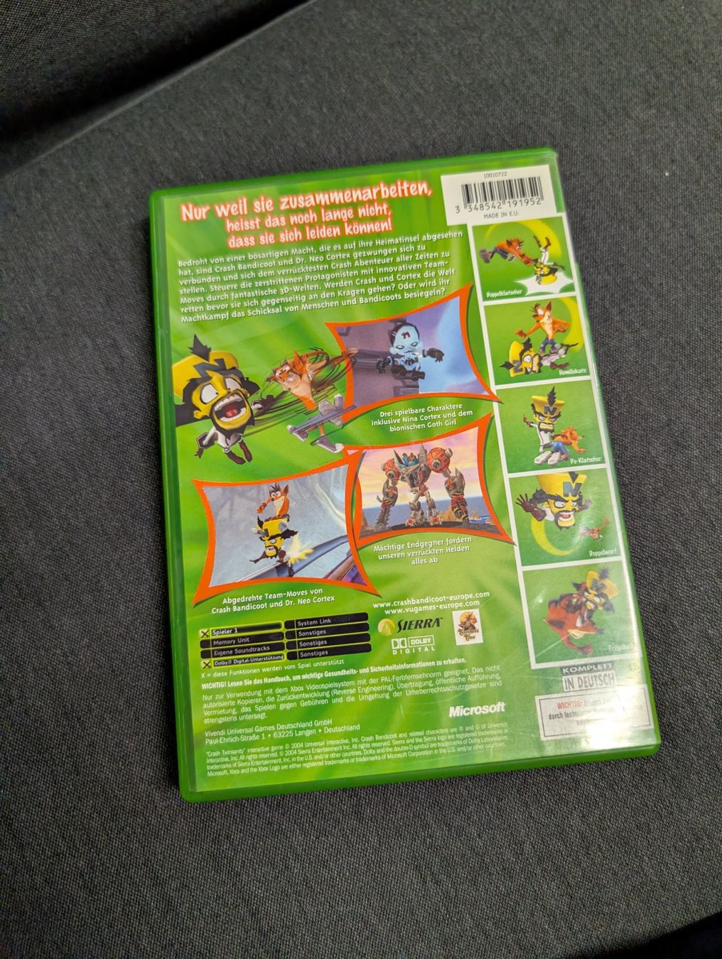 Spiele: Crash twinsanity Microsoft xbox – Gebraucht aus Giubiasco von Ticinerd 1