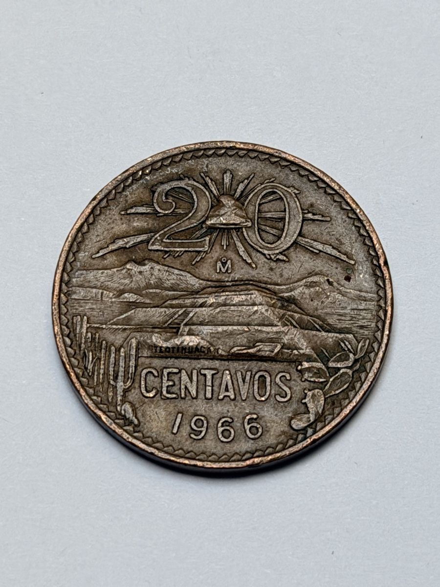 Tutti le monete: 20 Centavos Mexique 1966 , 9.84g bon etat – Usato da La Tour-de-Trème venduto da Ahamaya