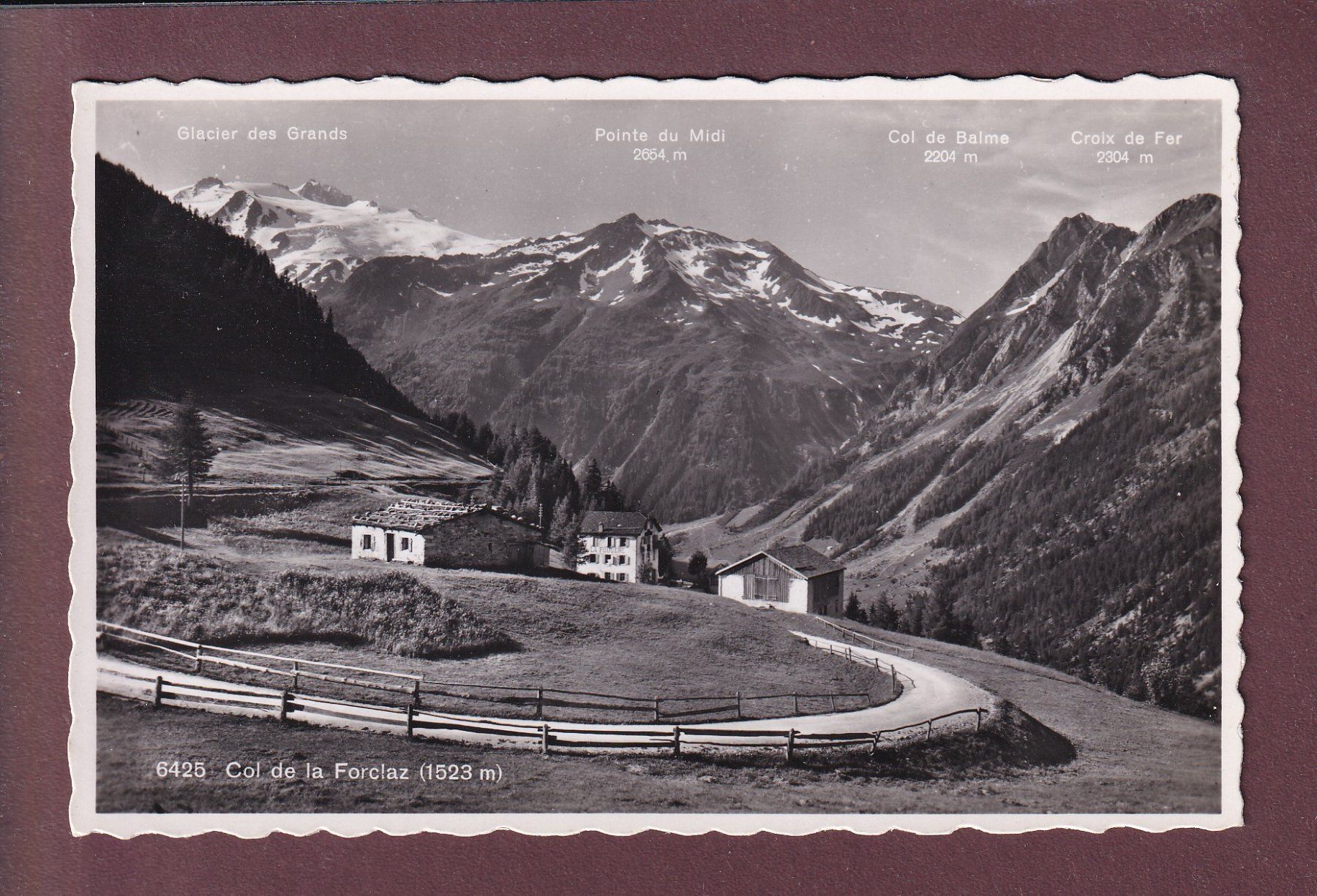 Cartoline postali: COL DE LA FORCLAZ - Glacier des Grands – Usato da Pully venduto da nicecards