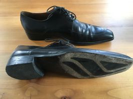 NAVYBOOT Herren Business Halbschuhe Glattleder schwarz 42