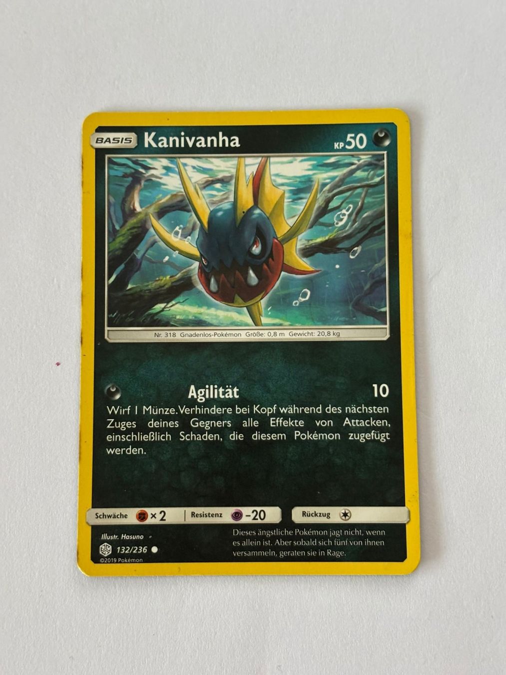 Pokémon Carte collezionabili: Pokemon-Karte Kanivanha 132/236 – Usato da Herisau venduto da Seyashop1