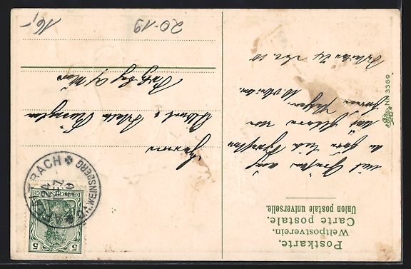Cartes postales: Weihnachtsmann mit Geschenken an einem W – D'occasion à Berlin par bartko-reher 1
