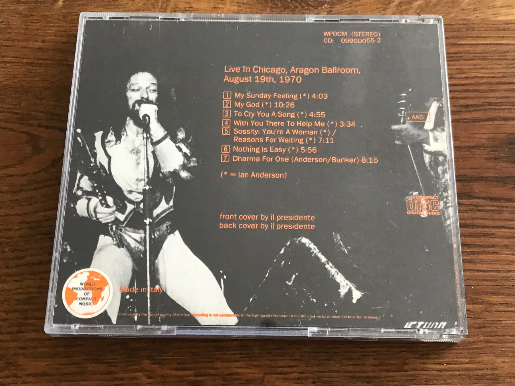 CD: JETHRO TULL - This is Jethro Tull - Live Chicago 1970 – Usato da Buchs AG venduto da Archie 2