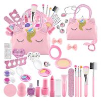 Kinderschminke Set Mädchen Make up Spielzeug für 4-12 Jahre