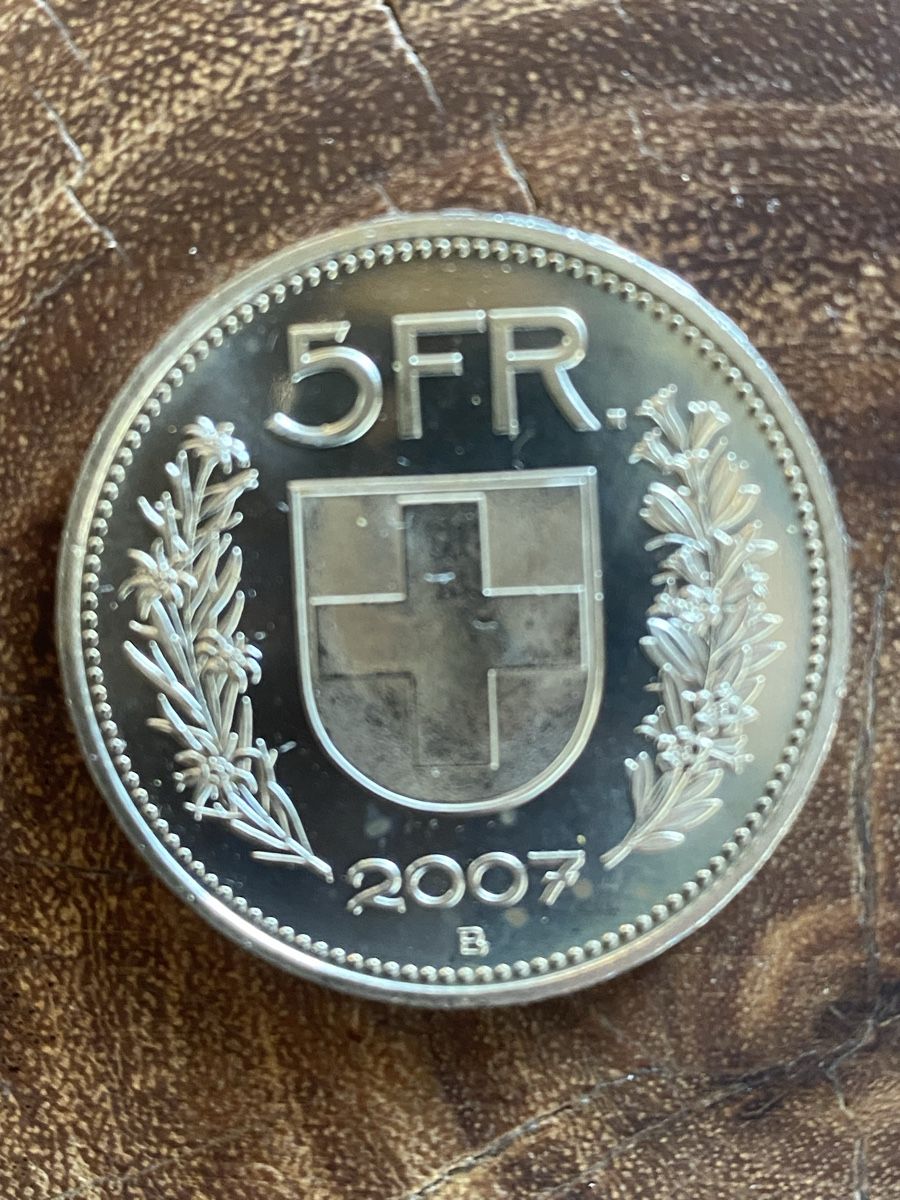 Tutti le monete: 5 Franken, 2007 – Usato da Thörishaus venduto da luc_nsv9