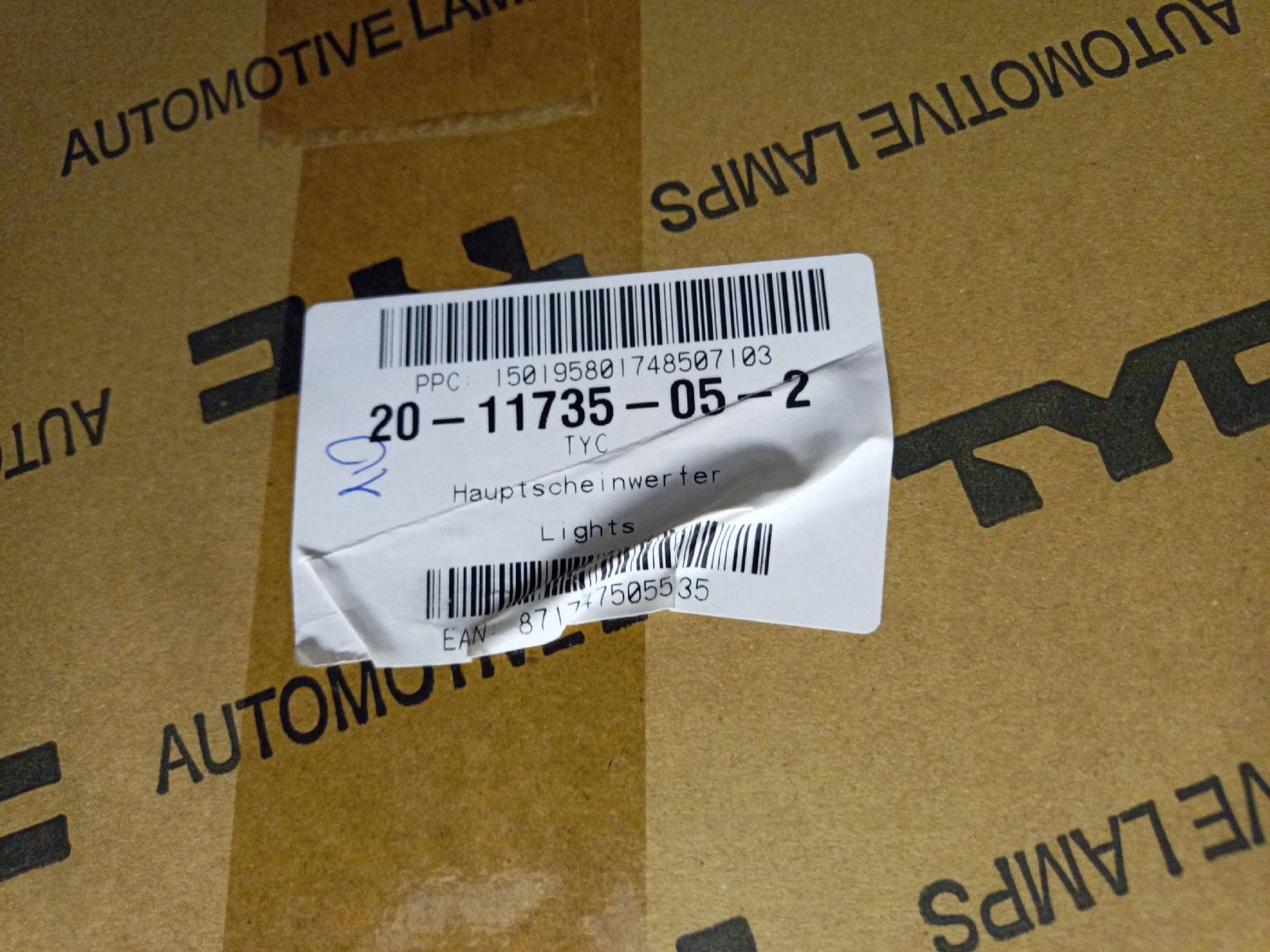 Fari: Frontscheinwerfer TYC 20-11735-05-2 Neu & Originalverpackt – Nuovo e nell'imballaggio originale da Laupen ZH venduto da SportcarsLaupen 3