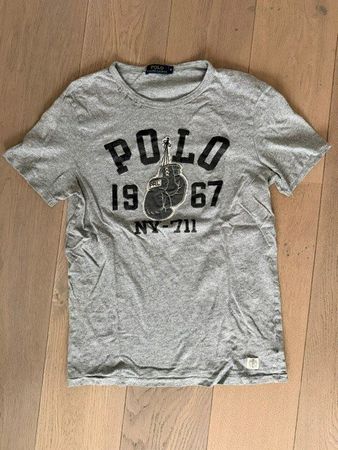 Polo Ralph Lauren T-Shirt Gr. M Grau Boxhandschuh