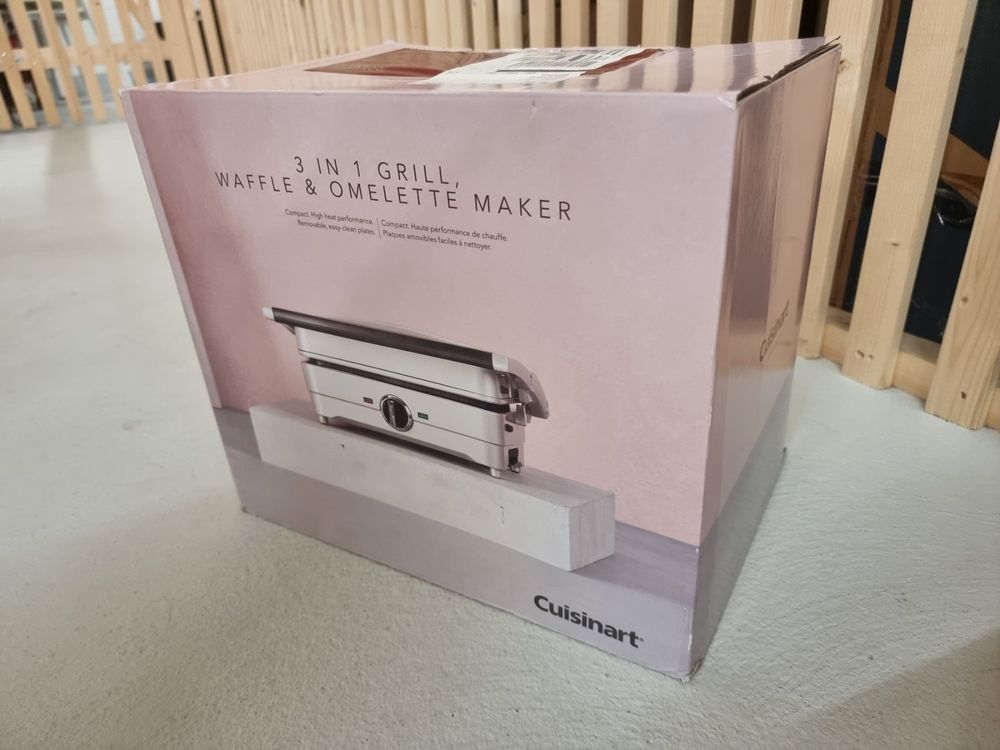 Neuer CUISINART 3in1 Grill, Waffel & OmeletteMaker Kaufen auf