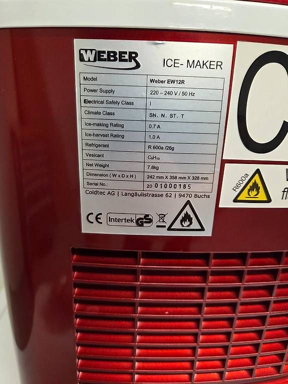Weber Elettrodomestici da cucina: Weber Eiswürfelmaschine EW12R – Usato da Volketswil venduto da AP79 4