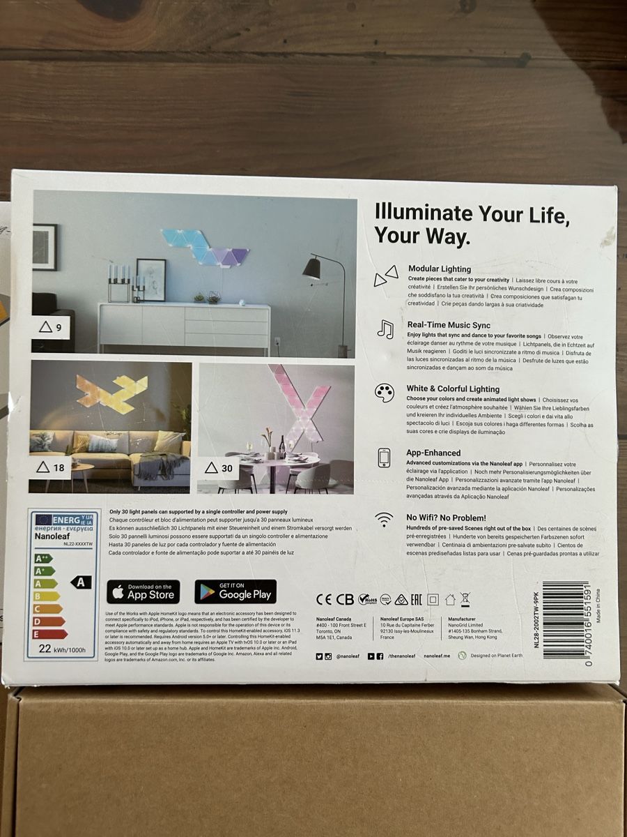 Nanoleaf Lampade: Nanoleaf Light Panels Smarter Kit 16Stück – Usato da Neftenbach venduto da zur_z6vt 2