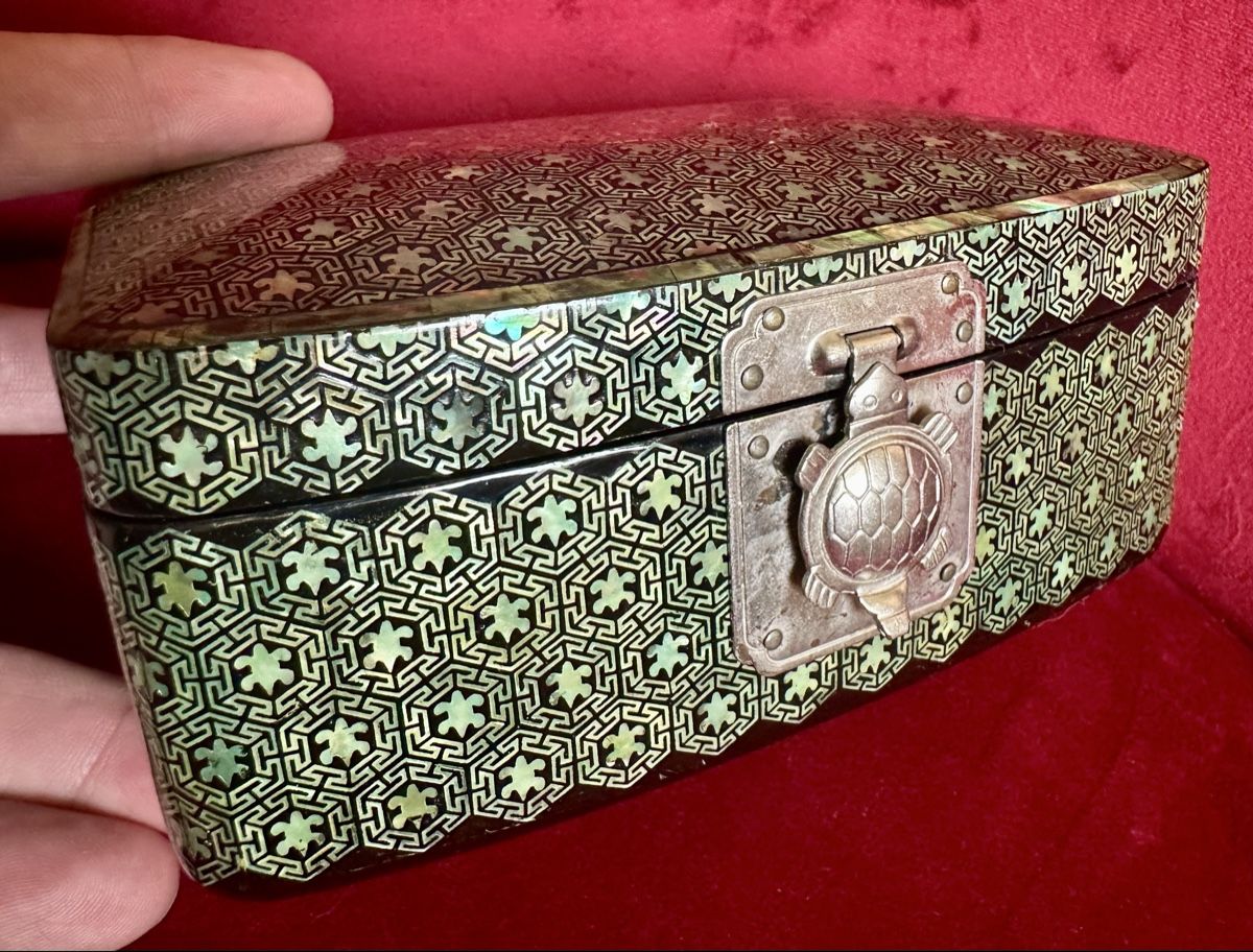 Dosen: antike Perlmutt- Schatulle mit Schildkrötenverschluss✨ – Gebraucht aus Zürich von c_d_r 1