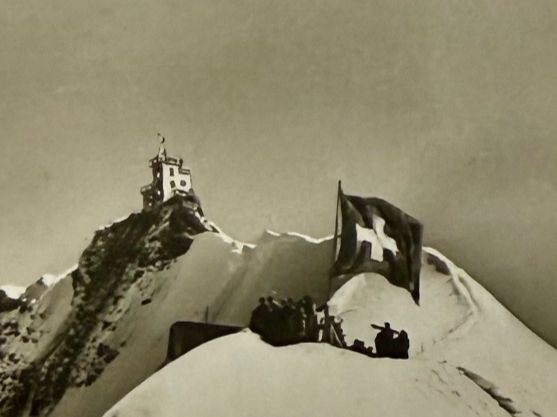 Cartoline postali: Jungfraujoch mit plateau & Sphinx 1956 – Usato da Lutry venduto da Ediego 1