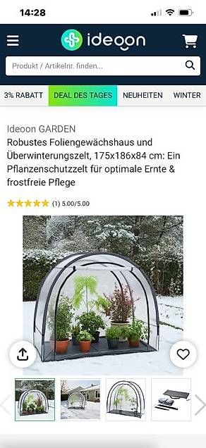 Gartenhäuser & Gewächshäuser: Gewächshaus/Pflanzenschutz für den Balkon oder Garten/NEU – Gebraucht aus Basel von bella62