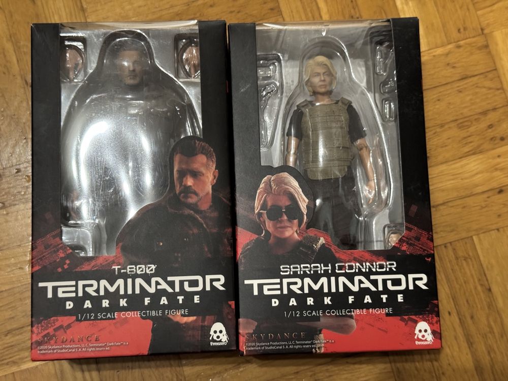 Terminator Dark Fate Threezero T-800 et Sarah Connor 1/12 (Gebraucht ...