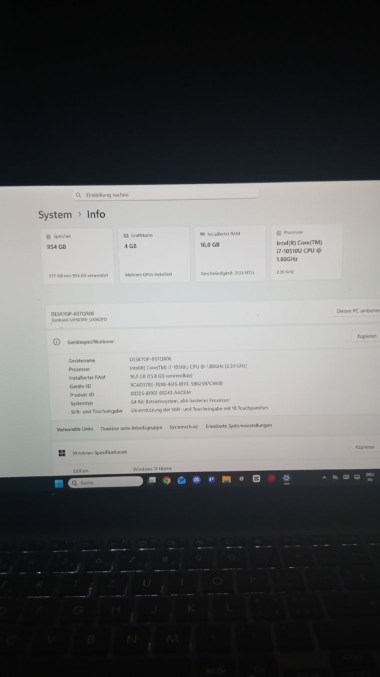 Asus Notebook: Asus ZenBook Flip15 – Usato da Dozwil venduto da RianSchenk 5