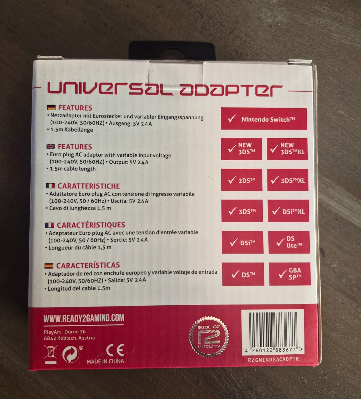 Unità & Adattatore: READY2GAMING Universal Adapter, neu – Nuovo e nell'imballaggio originale da Küssnacht am Rigi venduto da Hannibal06 1