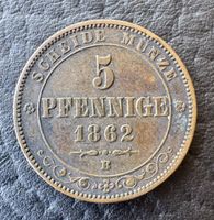 Sachsen - 5 Pfennige 1862