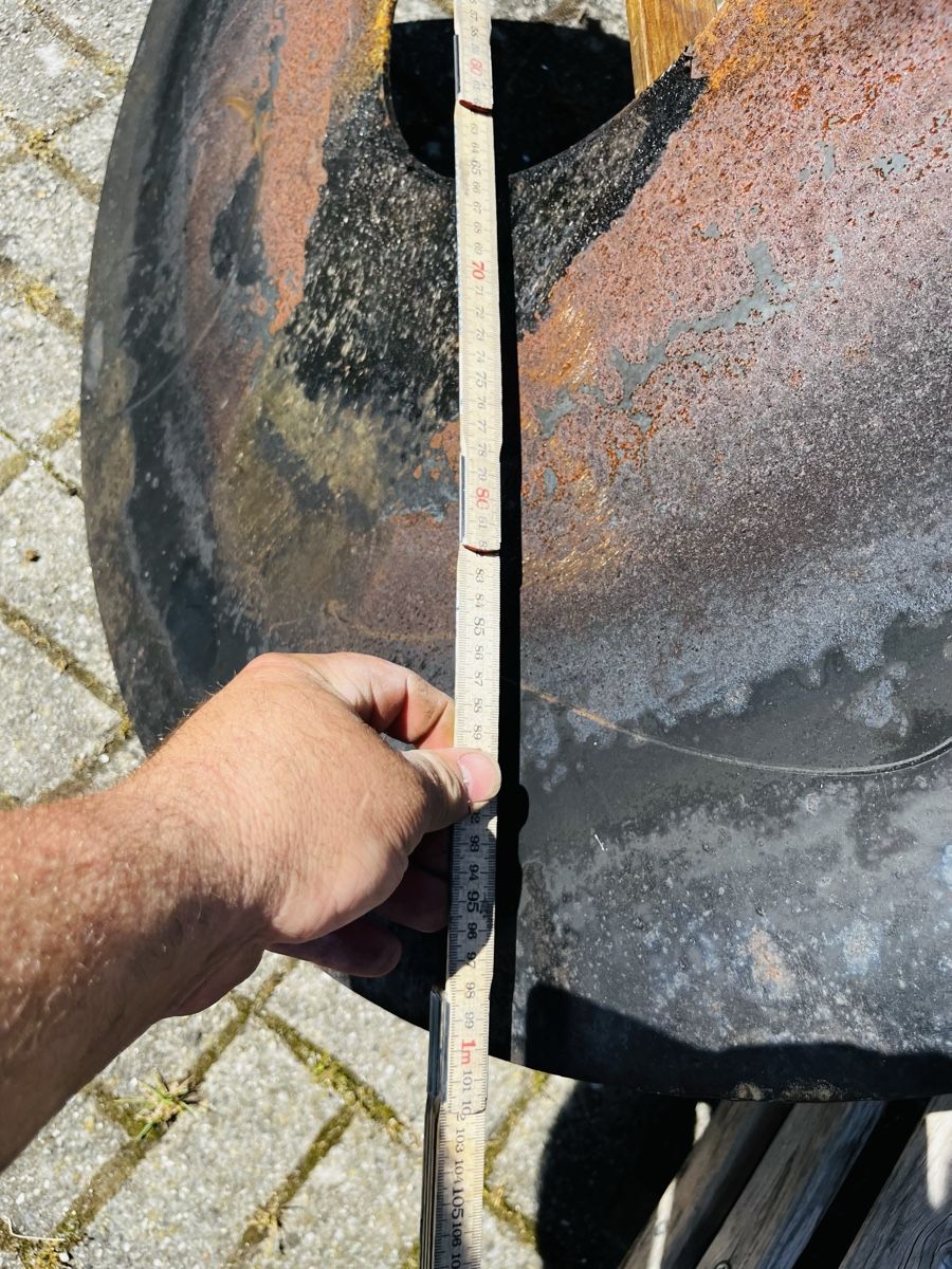 Bracieri: Grosser Feuerschale Ring Stahlring 1 Meter  – Usato da Heimenhausen venduto da Bufnof 2