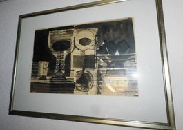Neue Fundschätze Aquarell Abstrakte Kunst 1961 Coignard