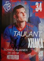 Original Autogrammkarte von Taulant Xhaka / FC Basel